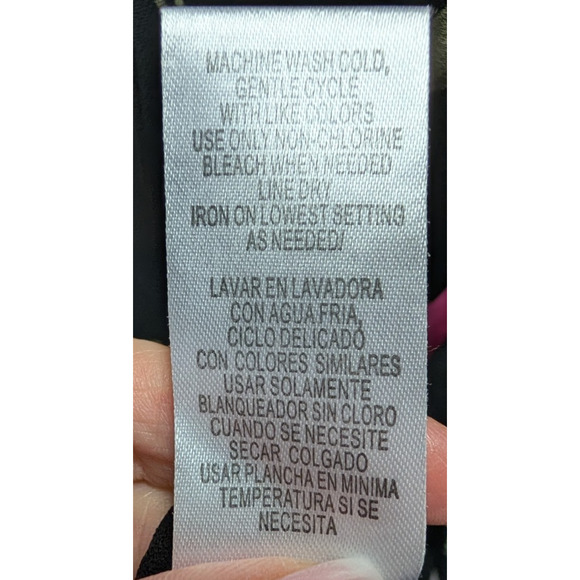 VTG 90s Y2K Floral Sheer Chiffon Whimsigoth Dark Fairy Grunge Boho Midi Skirt 14 - Picture 7 of 8